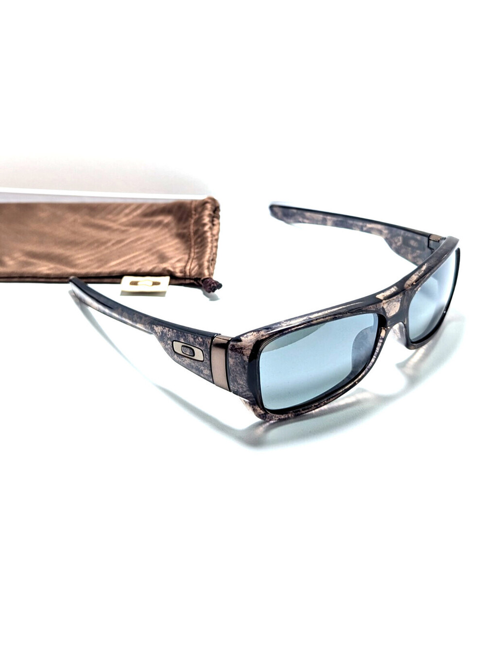 Oakley Montefrio 03-577   Black Gray Brown Sunglasses 58-15 UV Protection